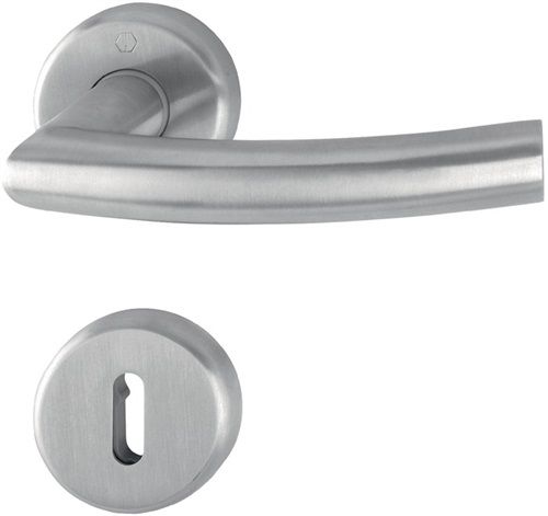NW-HOPPE Rosettengarnitur (Edelstahl F69 / rund OB) - 3082380