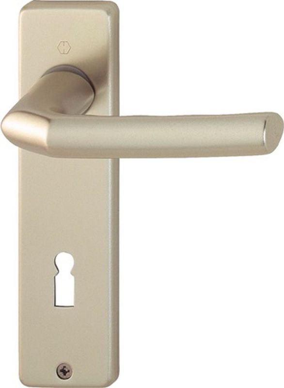 NW-HOPPE Kurzschildgarnitur (Aluminium F2 / OB eckig) - 2592513