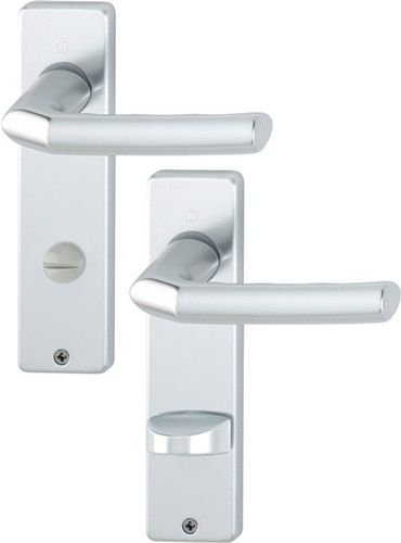 NW-HOPPE Kurzschildgarnitur (Aluminium F1 / SK/OL eckig) - 2566358