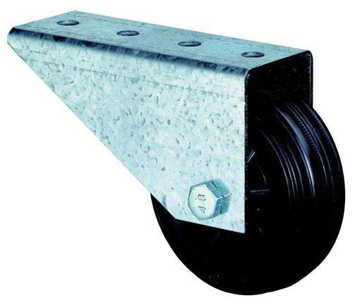 BS ROLLEN Torbockrolle (Rad-Ø 80 mm Tragfähigkeit 50 kg / mit Anschraubplatte) - E31.080