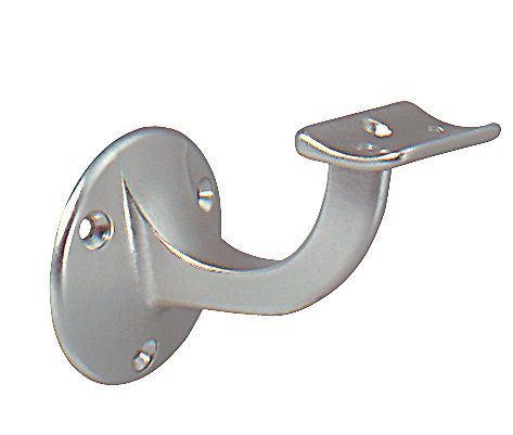 DENI Handlaufträger (Aluminium silberfarbig eloxiert / Durchmesser Wandplatte 53 mm) - 5232 0000 01