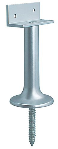 DENI Trennwandstütze (Breite 60 mm Höhe 150 mm / Aluminium F1 / naturfarbig) - 5266 0000 01