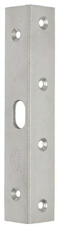 Schnegel Winkelschließblech (Stahl verzinkt mit ovalem Riegelloch / Breite 25 mm Länge 150 mm) - 006/788