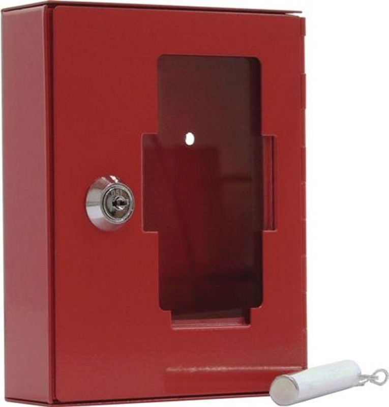 Edding Notschlüsselkasten (H150xB120xT38 mm / rot Stahl Anzahl Haken 1) - T01334
