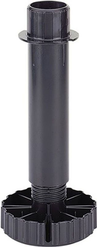 Hettich Sockelverstellfuß (Kunststoff schwarz / 130 mm / Inhalt: 10 Stück) - 61852