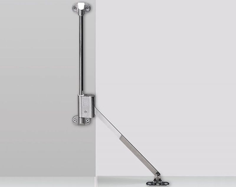 Hettich Klappenhalter (Stahl vernickelt / mit Bremssystem) - 16173