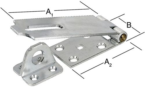 VORMANN Sicherheitsüberfalle (Länge 105 mm Höhe 35 mm / Stahl blau verzinkt / Inhalt: 10 Stück) - 000021160Z
