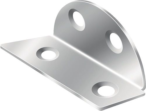 VORMANN Spanplattenwinkel (Maß a 40 mm Schenkellänge 40 mm / verzinkt / Inhalt: 25 Stück) - 000174005Z