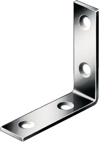 VORMANN Stuhlwinkel (Breite 18 mm Stärke 2 mm / Stahl blau verzinkt / Inhalt: 50 Stück) - 000180080Z