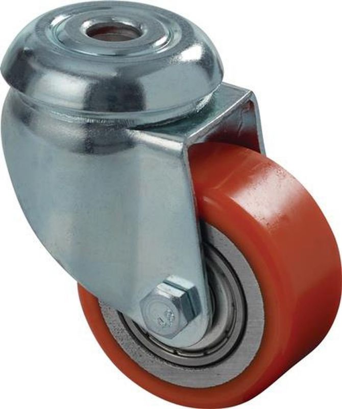 BS ROLLEN Lenkrolle (Rad-Ø 50 mm Tragfähigkeit 150 kg / mit Rückenloch 11 mm) - A601.C10.050