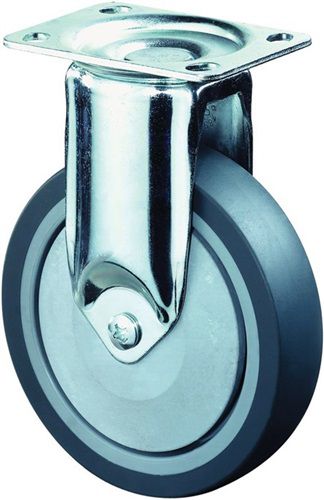 BS ROLLEN Bockrolle (100 mm 80 kg / Vollgummi) - C110.A85.100