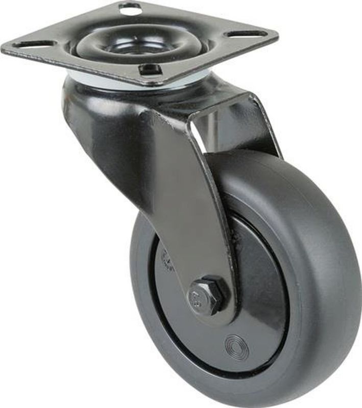BS ROLLEN Lenkrolle (Rad-Ø 75 mm Tragfähigkeit 75 kg / mit Anschraubplatte Kugellager) - A800.A85.075.06