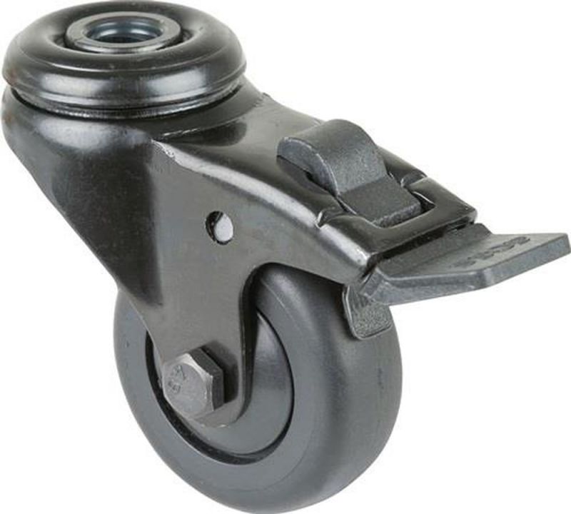 BS ROLLEN Lenkrolle mit Totalfeststeller (Rad-Ø 50 mm Tragfähigkeit 50 kg / mit Totalfeststeller) - A821.A85.050.06