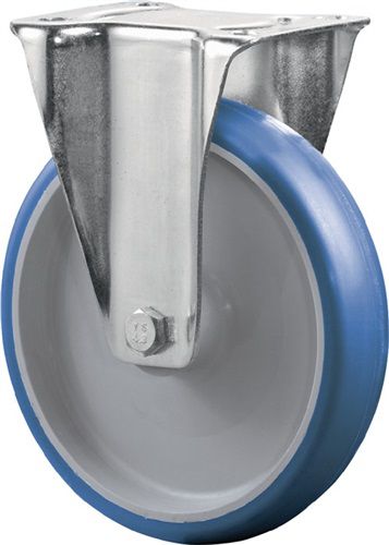 BS ROLLEN Bockrolle (Rad-Ø 125 mm Tragfähigkeit 150 kg / Polyurethan) - L410.B36.125