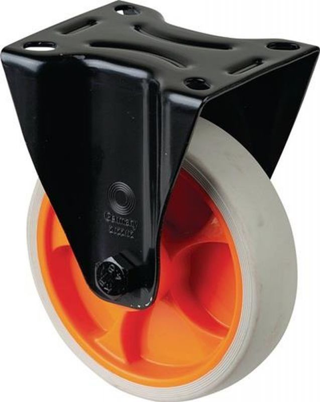 BS ROLLEN Bockrolle (Rad-Ø 125 mm Tragfähigkeit 120 kg / Gummi) - L810.B44.126.02