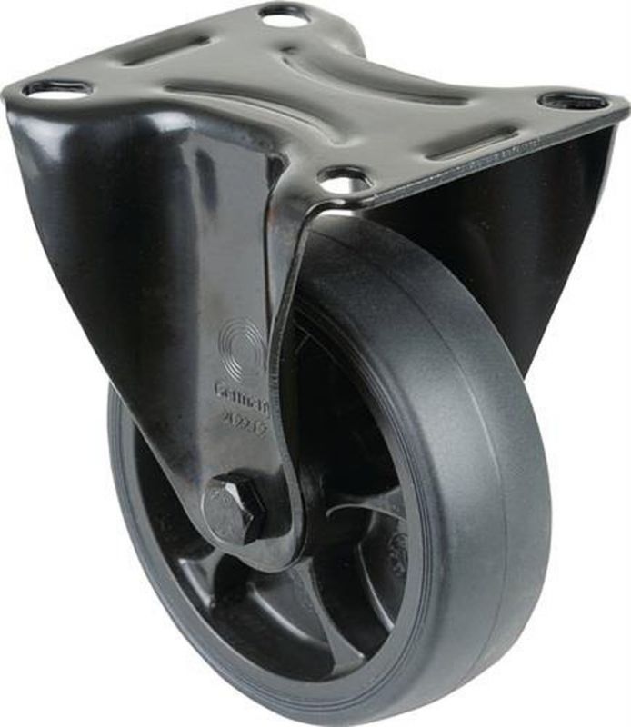 BS ROLLEN Bockrolle (Rad-Ø 100 mm Tragfähigkeit 110 kg / Gummi) - L810.B44.101.06