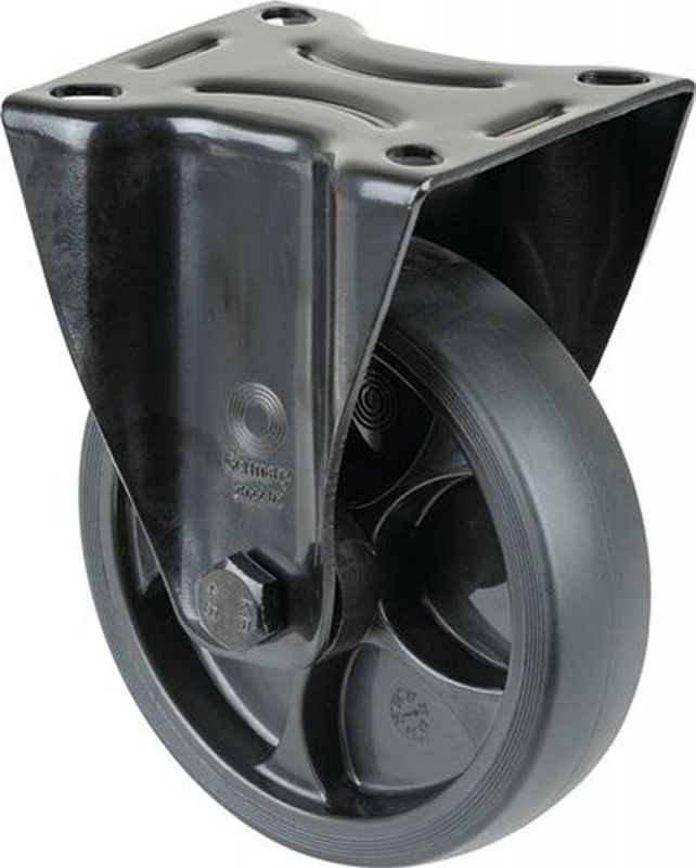 BS ROLLEN Bockrolle (Rad-Ø 125 mm Tragfähigkeit 120 kg / Gummi) - L810.B44.126.06