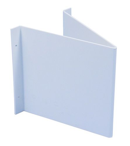 ALFRA Winkelschild (L148xB148 mm blanko weiß / für Folienschilder) - 77187