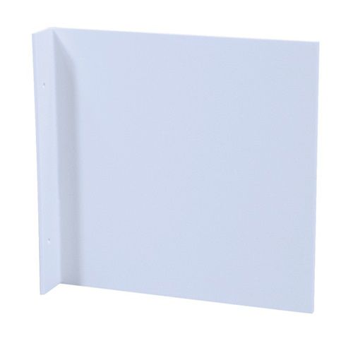 ALFRA Fahnenschild (L148xB148 mm blanko weiß / für Folienschilder) - 65757