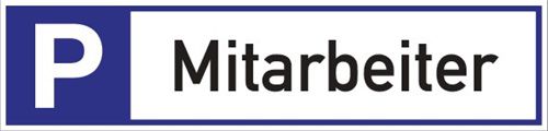 ALFRA Parkplatzbeschilderung (Parkplatz für Mitarbeiter / L460xB110 mm) - 56953