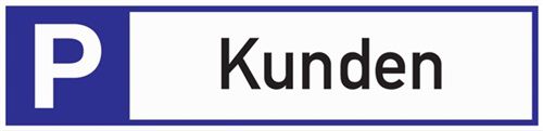 ALFRA Parkplatzbeschilderung (Parkplatz für Kunden / L460xB110 mm) - 56981