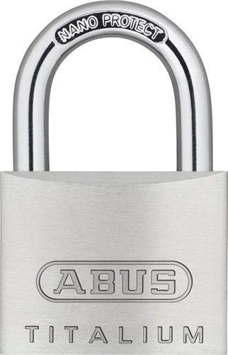 NW-ABUS Zylindervorhangschloss (Schlosskörperbreite 40 mm / Titalium verschiedenschließend) - 79474