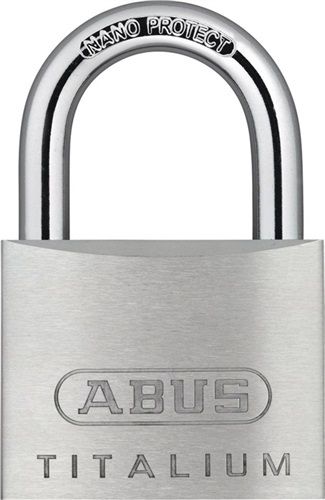 NW-ABUS Zylindervorhangschloss (Schlosskörperbreite 50 mm / Titalium verschiedenschließend) - 77086