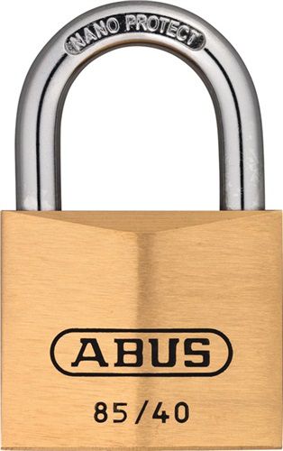 NW-ABUS Zylindervorhangschloss (Schlosskörperbreite 40 mm / Messing gleichschließend 0709) - 2456