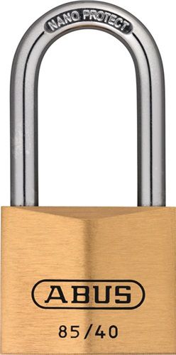 NW-ABUS Zylindervorhangschloss (Schlosskörperbreite 40 mm / Messing verschiedenschließend) - 80634