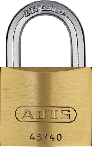 NW-ABUS Zylindervorhangschloss (Schlosskörperbreite 39 mm / Messing verschiedenschließend) - 80613