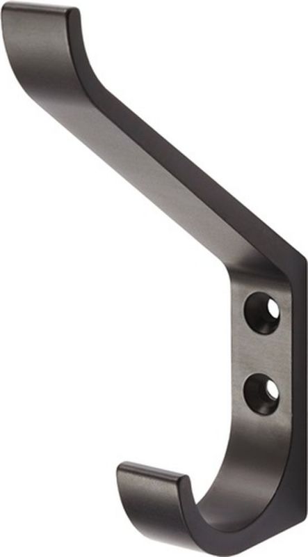 Hermeta Huthaken (einfach Ausladung 86,5 mm / Aluminium schwarz kunststoffbeschichtet) - 0148-18E
