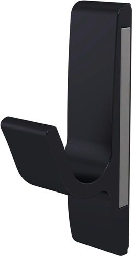 Hermeta Magnet-Mantelhaken (einfach Ausladung 40 mm / Aluminium schwarz kunststoffbeschichtet) - 0150-18E