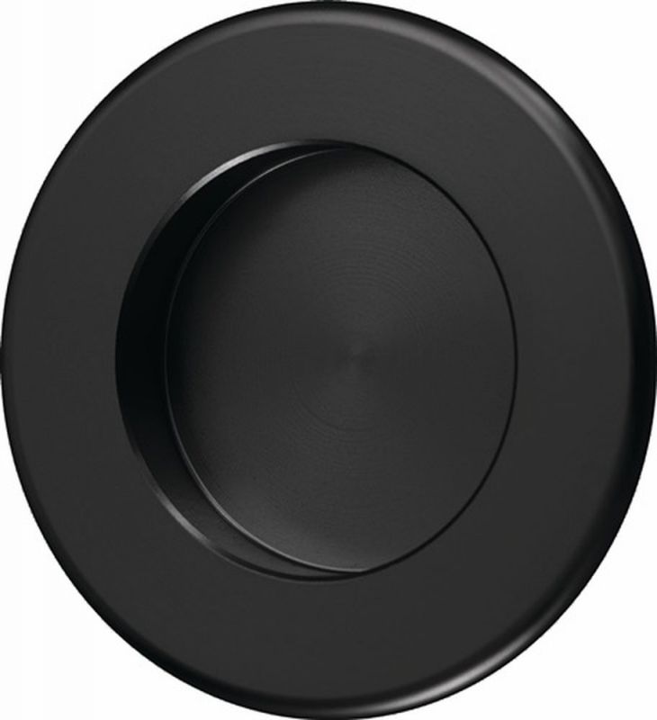 Hermeta Muschelgriff Aluminium schwarz pulverbeschichtet rund - 4554-70E