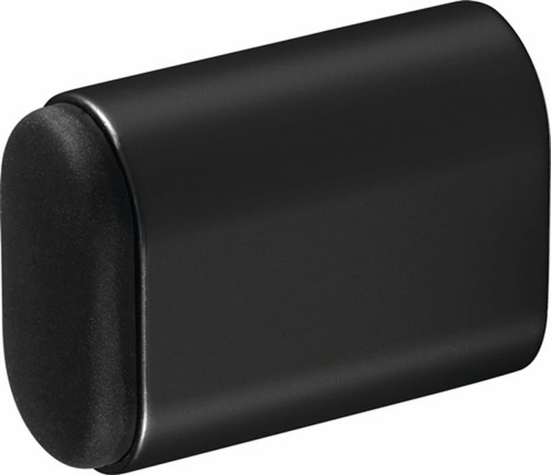 Hermeta Wandtürpuffer (Aluminium schwarz eloxiert / Länge 50 mm) - 4702-18E