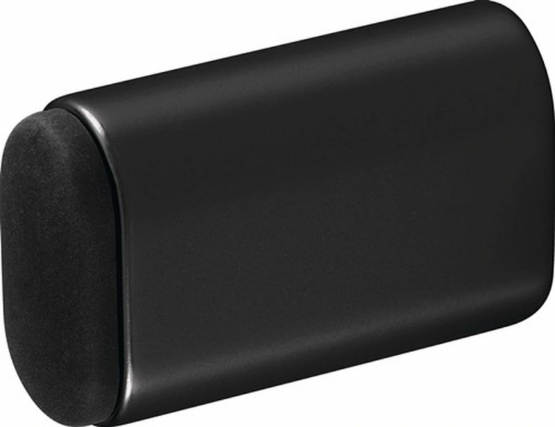 Hermeta Wandtürpuffer (Aluminium schwarz eloxiert / Länge 60 mm) - 4704-18E