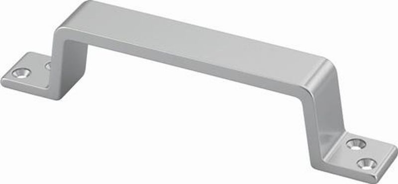 Hermeta Handgriff (Länge 150 mm Breite 21 mm / Aluminium silberfarbig eloxiert) - 4203-01E