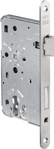 BKS Objekt-Einsteckschloss (PZW 24/ 55/72/8 mm DIN rechts / alufinish silber abgerundet) - B-05150-17-R-1
