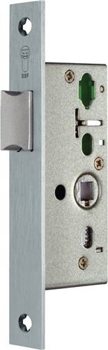 SSF Rohrrahmen-Fallen-Einsteckschloss (24/ 30 mm DIN links / rechts / Edelstahl käntig) - 100052