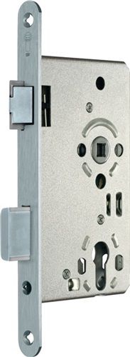 SSF Zimmertür-Einsteckschloss (PZW 20/ 65/72/8 mm DIN rechts / silber abgerundet) - A1901N5L/142G VR
