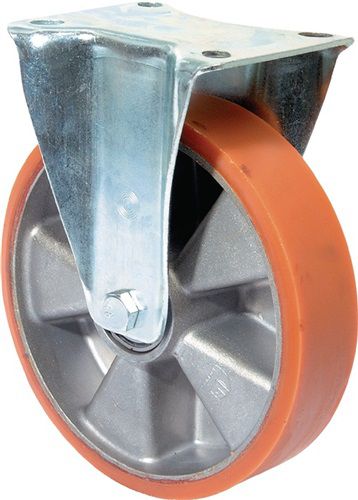 BS ROLLEN Bockrolle (125 mm 200 kg / Guß-Polyurethanbandage) - LS410.B90.125