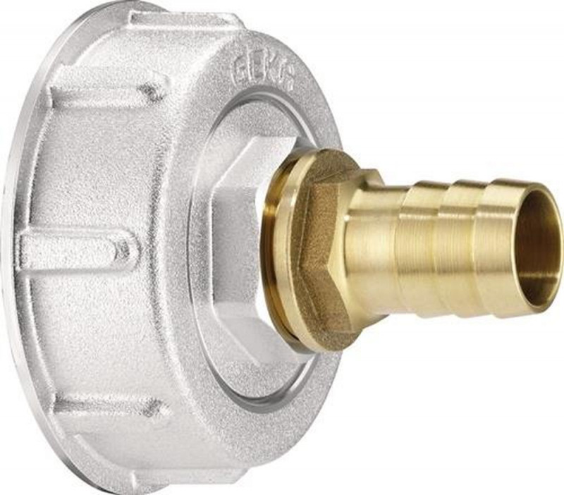 Geka IBC Adapter Set (IBC S60 x 1/3 Schlauchverschraubung 3/4" / Innengewinde und Tülle / Inhalt: 6 Stück) - 30.0041.8