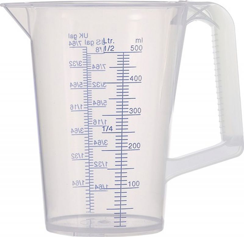 Pressol Messbecher (0,5 l / blau bedruckte Skala) - 07081