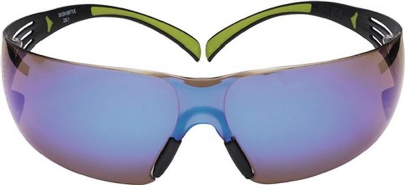 3M Schutzbrille (EN 166, EN 172 / Bügel schwarz grün, Scheiben blau) - 7100078880