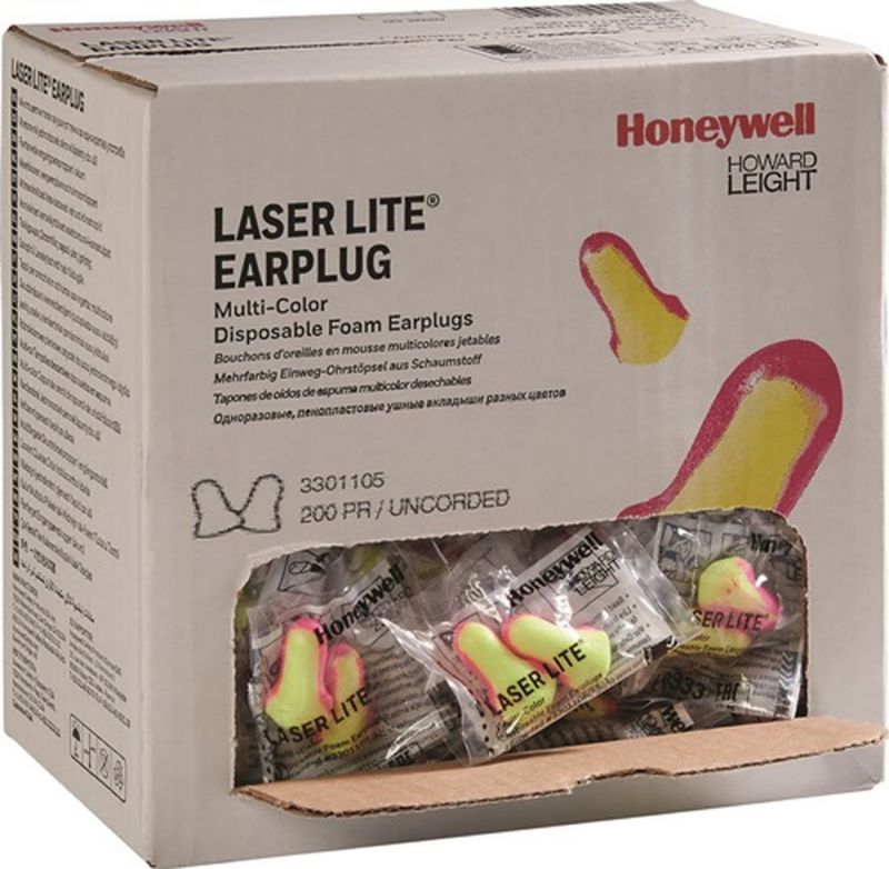 Honeywell Gehörschutzstöpsel (EN 352-2 SNR 35 dB / 200 Paar / Box) - 3301105