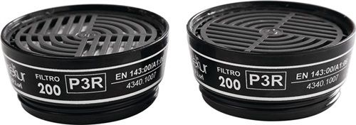 EKASTU Partikelfilter (EN 143:2000 + A1:2006 P3R D / f. Polimask, C607/TWIN / Inhalt: 8 Stück) - 422395