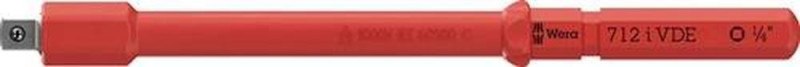 NW-Wera VDE Wechselklingen-Adapter (für Steckschlüsseleinsätze, 1/4"x154 mm / VDE isoliert) - 05006642001