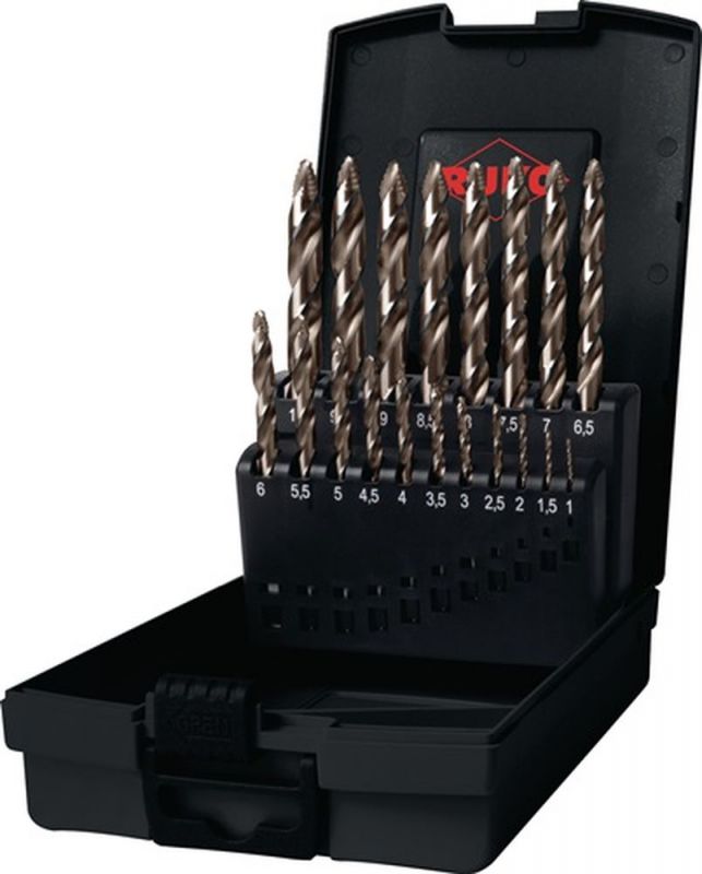 Ruko Spiralbohrersatz (Nenn-Ø 1-10x0,5 mm / HSS-Co5 Gold) - 259214ERO