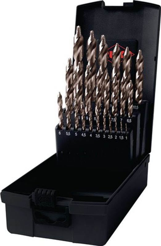 Jeu de forets hélicoïdaux Ruko (Ø nominal 1-13x0,5 mm / HSS-Co5 Or) - 259215ERO