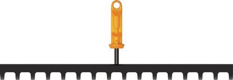 NW-FISKARS Rechen (Arbeitsbreite 413 mm / Zinkenlänge 75 mm 16 Zinken) - 1080678