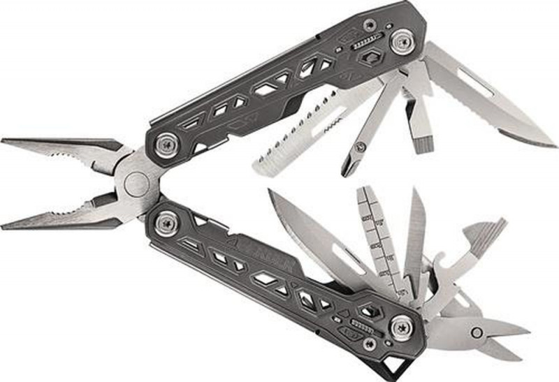 NW-FISKARS Multi-Tool mit Clip (Länge geschlossen 108 mm / Klingenlänge 57 mm) - 1027872